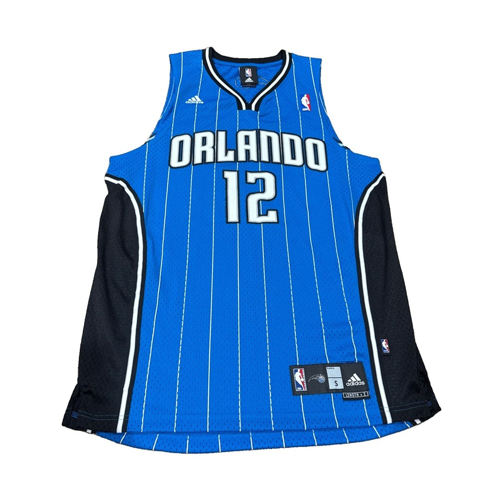 Dwight Howard 2000's Orlando Magic Adidas Blue Swingman Striped Jersey Sz Small